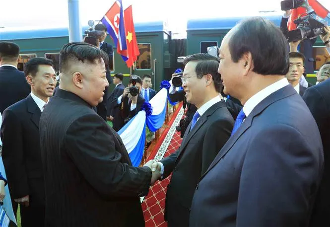 Chùm ảnh: Chủ tịch Triều Tiên Kim Jong-un rời ga Đồng Đăng (Lạng Sơn), kết thúc chuyến công du tới Việt Nam - Ảnh 5.