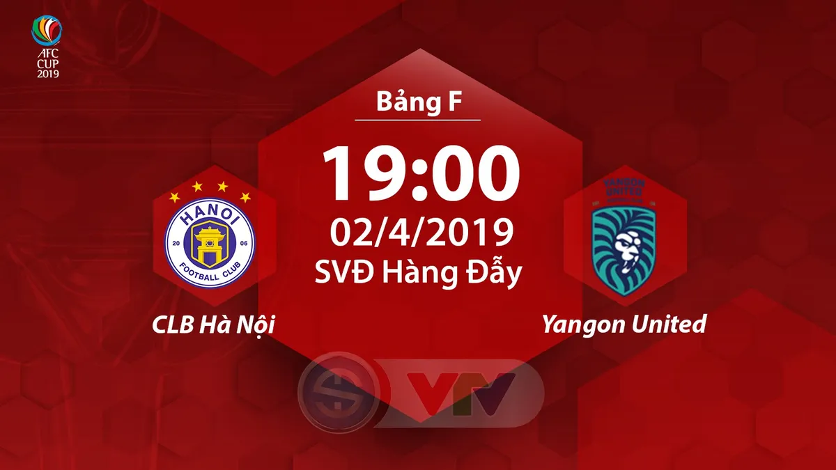 AFC Cup, CLB Hà Nội - Yangon United (19h 2/4): 3 điểm trong tầm tay! - Ảnh 1. AFC Cup, CLB Hà Nội - Yangon United (19h 2/4): 3 điểm trong tầm tay! - Ảnh 1.