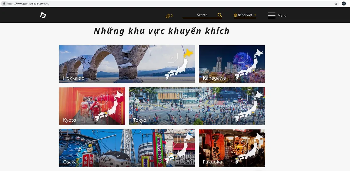 Trang thông tin du lịch của Nhật Bản có phiên bản tiếng Việt - Ảnh 1. Trang thông tin du lịch của Nhật Bản có phiên bản tiếng Việt - Ảnh 1.