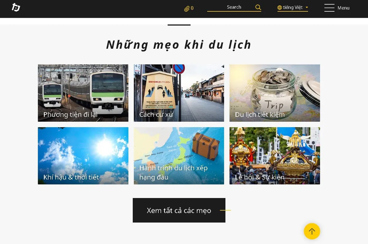 Trang thông tin du lịch của Nhật Bản có phiên bản tiếng Việt - Ảnh 2. Trang thông tin du lịch của Nhật Bản có phiên bản tiếng Việt - Ảnh 2.