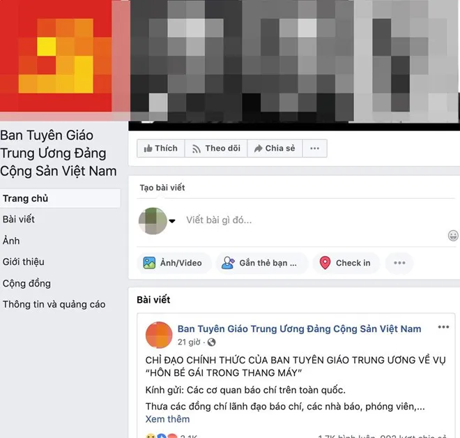 Đề nghị Facebook xoá tài khoản giả mạo Ban Tuyên giáo Trung ương - Ảnh 1.