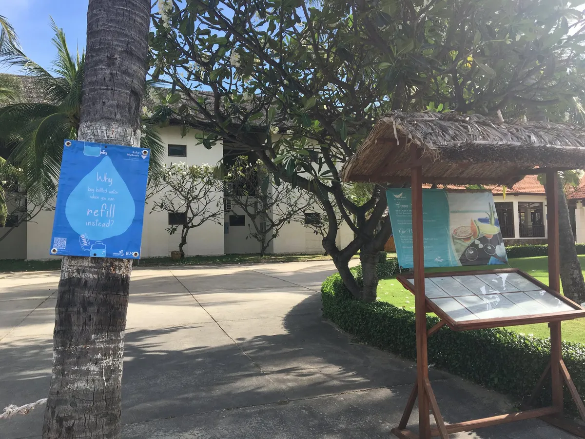 Nhiều resort tại Bình Thuận nói không với rác thải nhựa - Ảnh 1. Nhiều resort tại Bình Thuận nói không với rác thải nhựa - Ảnh 1.