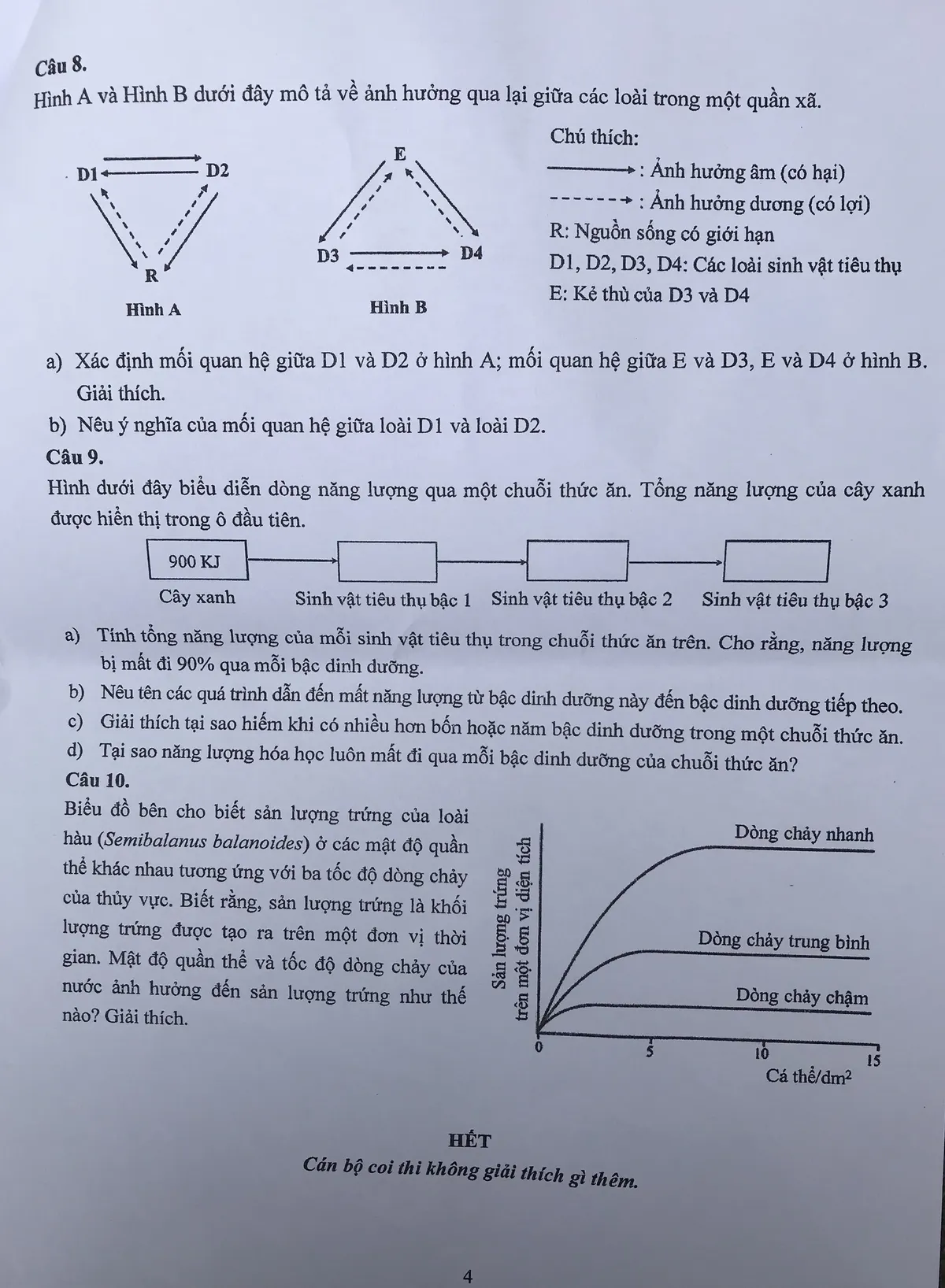 Đề thi Sinh vào lớp 10 chuyên KHTN có sự thay đổi về hình thức và độ khó - Ảnh 4.