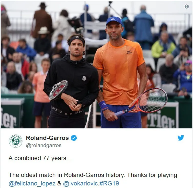 Ivo Karlovic đi vào lịch sử Pháp mở rộng với thành tích đáng nể - Ảnh 2. Ivo Karlovic đi vào lịch sử Pháp mở rộng với thành tích đáng nể - Ảnh 2.