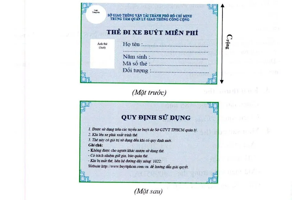 Thay đổi mẫu thẻ đi xe bus miễn phí - Ảnh 1.