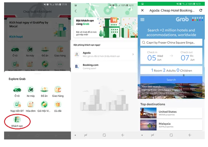 Người dùng Việt có thể đặt phòng khách sạn trên Grab - Ảnh 1.