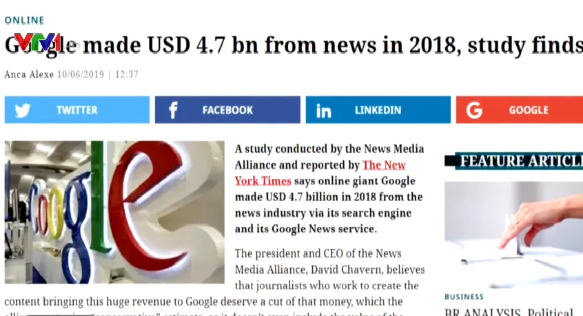 Google thu lợi hàng tỷ USD nhờ tin tức - Ảnh 1.