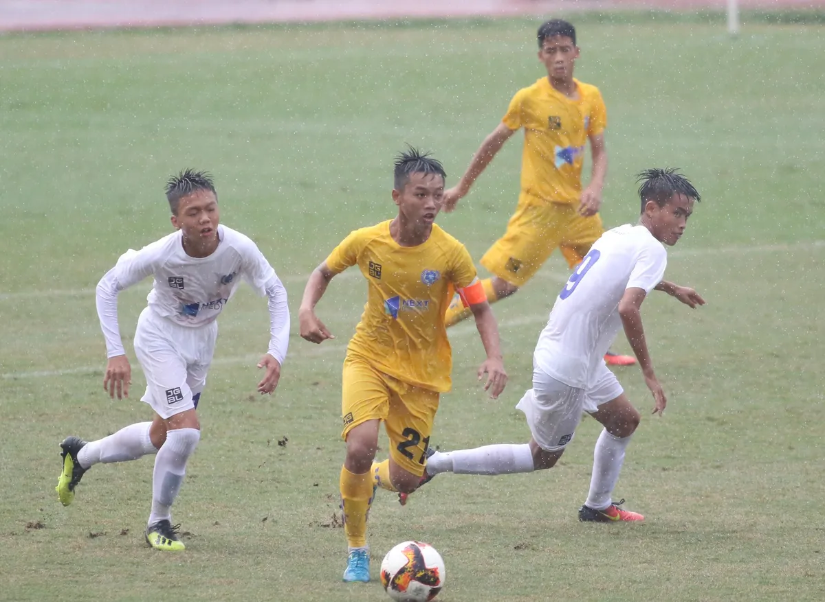 U15 SLNA giành vé vào chung kết giải U15 Quốc gia 2019 - Ảnh 1. U15 SLNA giành vé vào chung kết giải U15 Quốc gia 2019 - Ảnh 1.