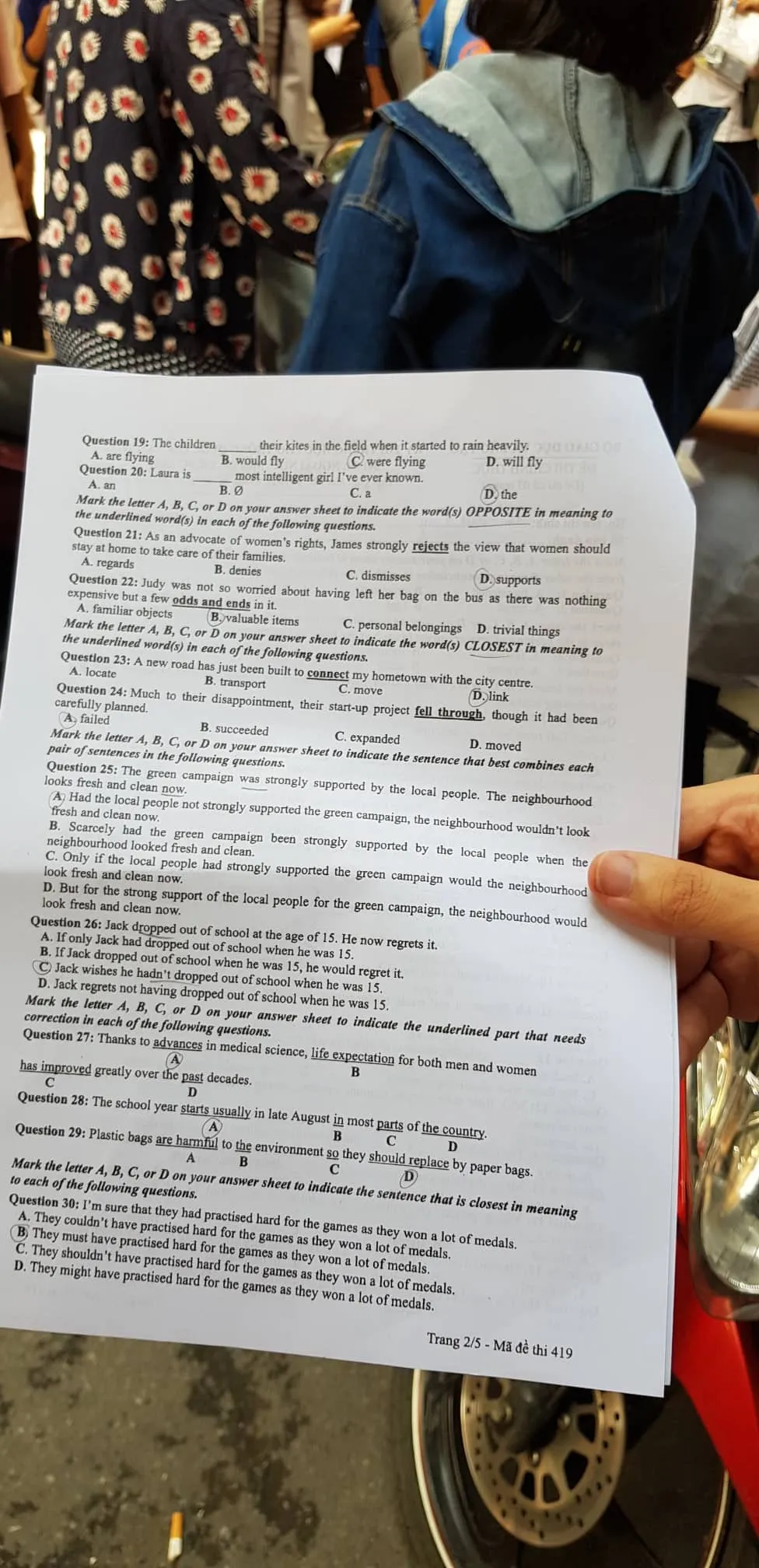 Đề thi môn tiếng Anh tại Kỳ thi THPT Quốc gia 2019 - Ảnh 2.