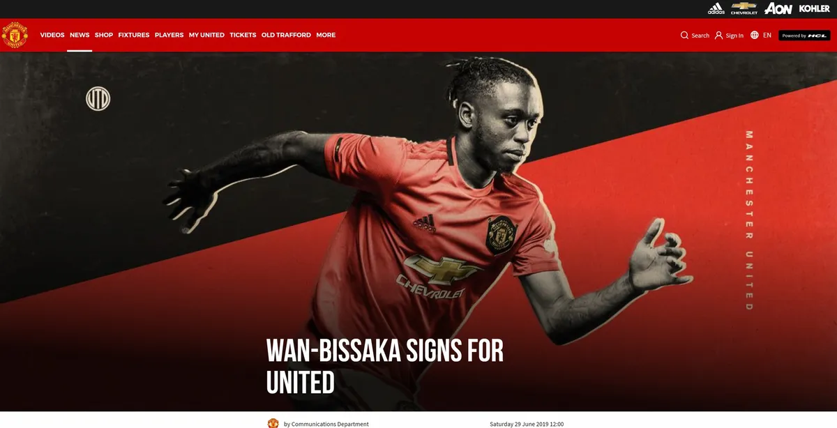 CHÍNH THỨC: Man Utd công bố bản hợp đồng bom tấn thứ 2 hè 2019 - Ảnh 1. CHÍNH THỨC: Man Utd công bố bản hợp đồng bom tấn thứ 2 hè 2019 - Ảnh 1.