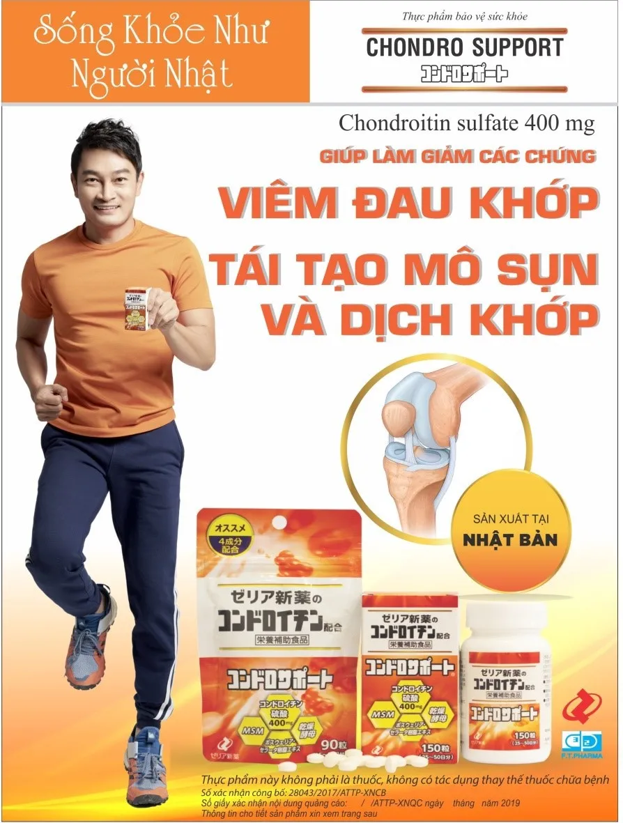 Chondro Support - Sản phẩm hỗ trợ sụn khớp của người Nhật - Ảnh 3. Chondro Support - Sản phẩm hỗ trợ sụn khớp của người Nhật - Ảnh 3.
