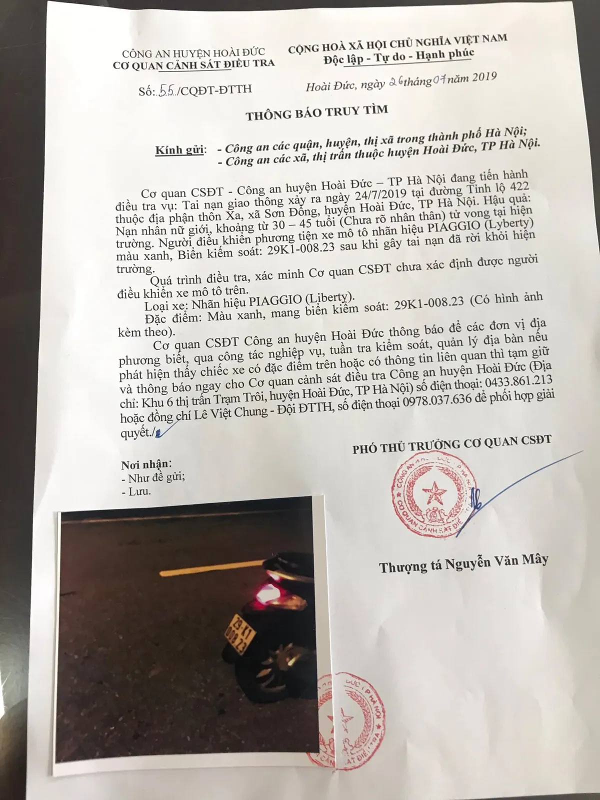 C&ocirc;ng an H&agrave; nội truy t&igrave;m chủ xe m&aacute;y đ&acirc;m người v&ocirc; gia cư tử vong - Ảnh 1.