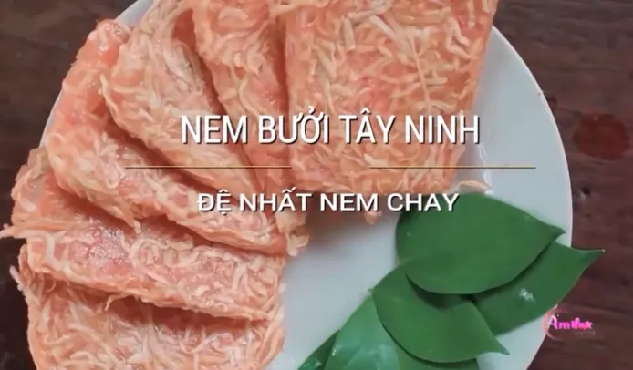 Nem bưởi Tây Ninh - món ăn độc đáo cho người thích ăn kiêng - Ảnh 1.