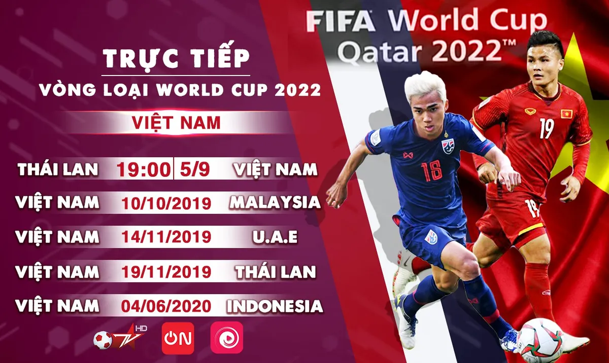 VTVcab trực tiếp 5 trận của ĐT Việt Nam tại vòng loại World Cup 2022 - Ảnh 2.