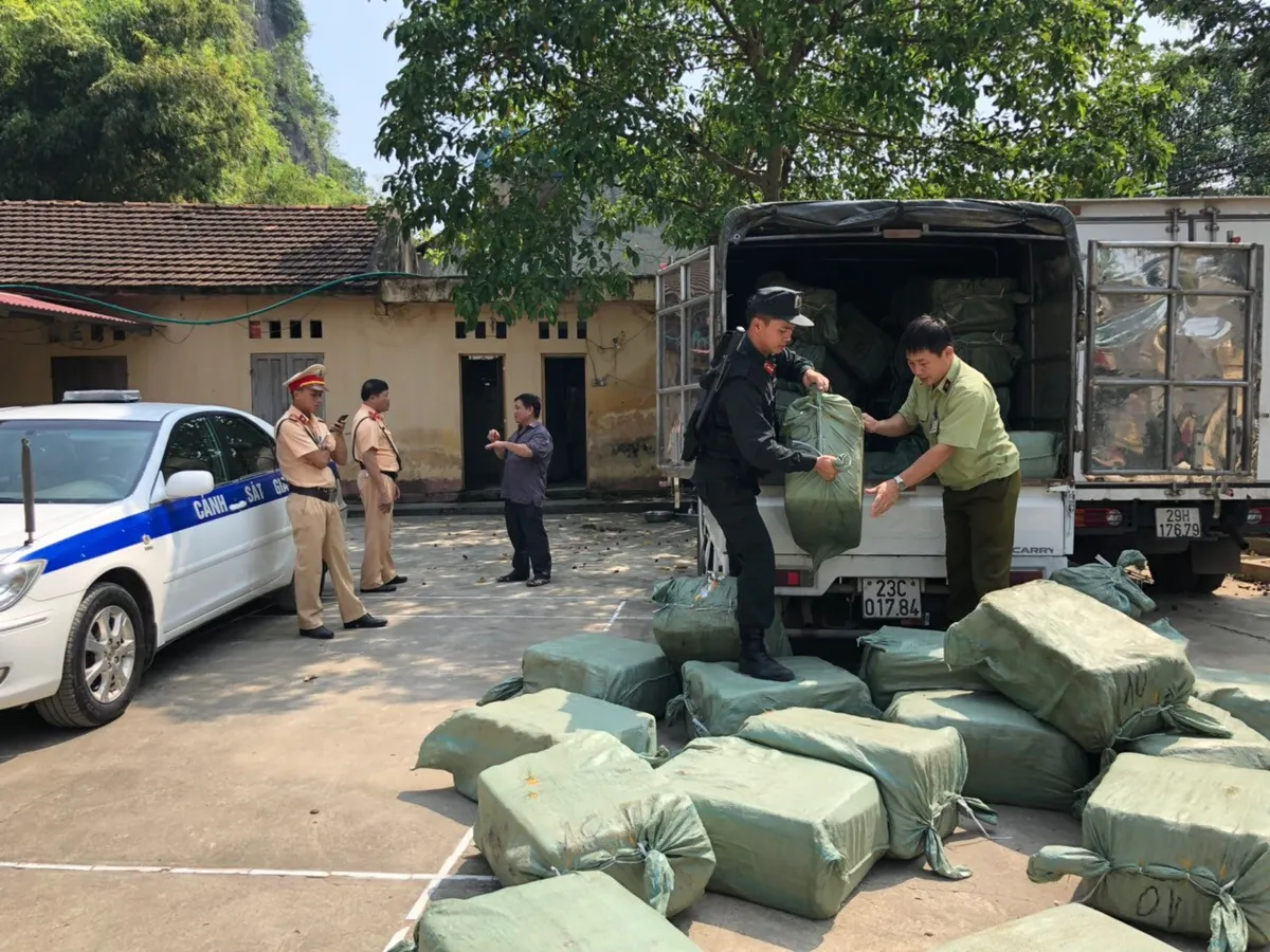 Lạng Sơn: Bắt giữ 2,3 tấn nầm lợn nhập lậu - Ảnh 1. Lạng Sơn: Bắt giữ 2,3 tấn nầm lợn nhập lậu - Ảnh 1.