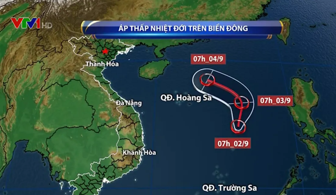 Hai áp thấp nhiệt đới tồn tại cùng lúc trên Biển Đông - Ảnh 2.