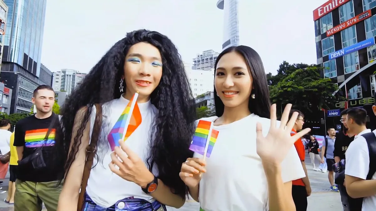 Thu Hiền quay clip cùng cộng đồng LGBT để dự thi Hoa hậu châu Á - Thái Bình Dương - Ảnh 3.