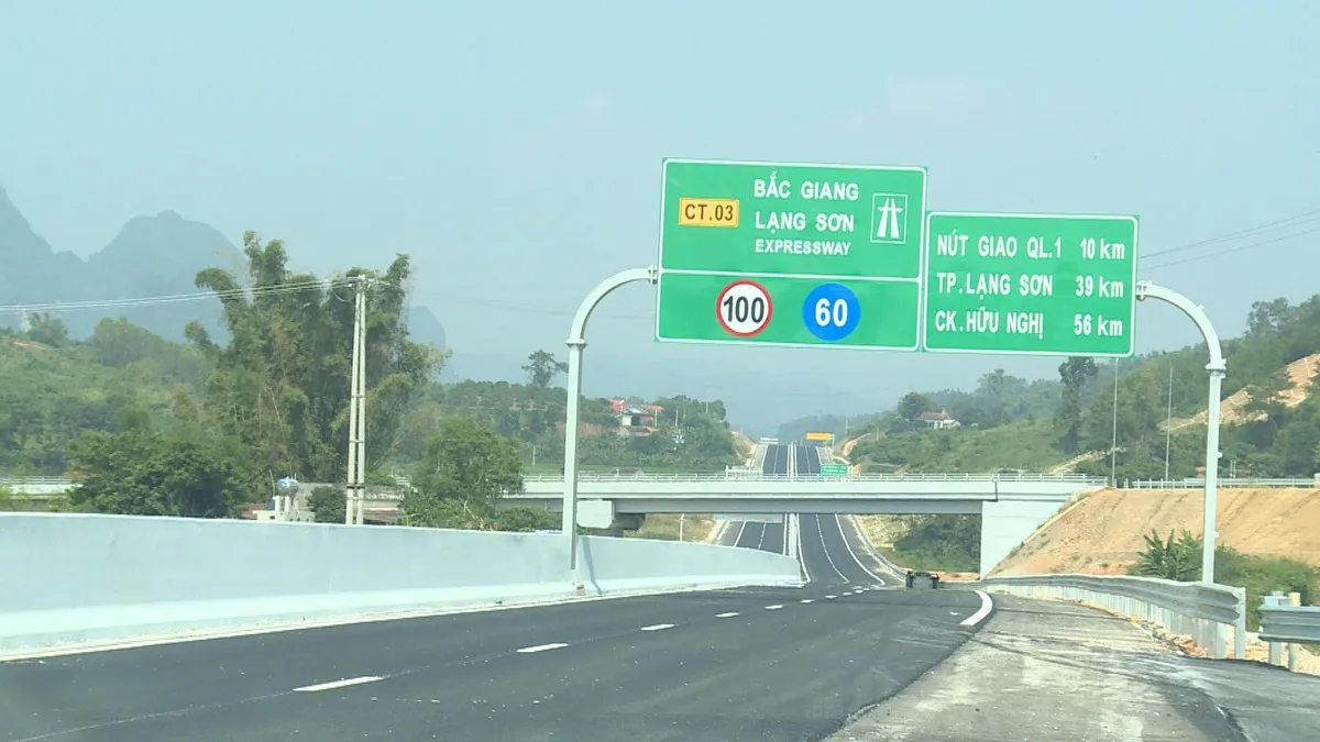 Thông xe cao tốc Bắc Giang - Lạng Sơn - Ảnh 1.