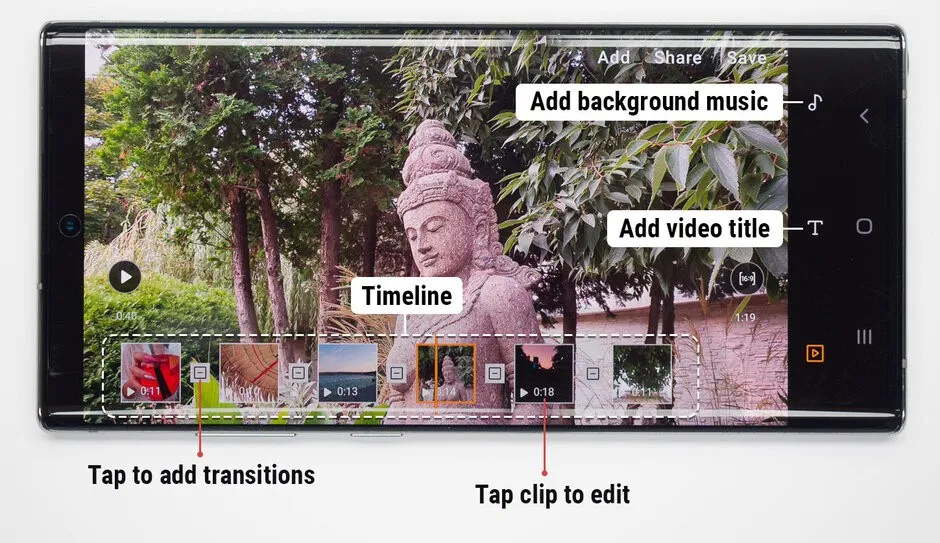 Hướng dẫn chỉnh sửa video trên Galaxy Note 10 (Phần 1) - Ảnh 2.
