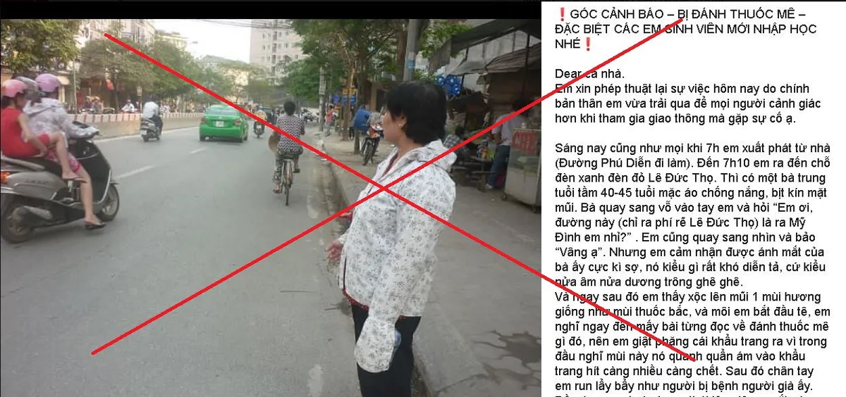 Công an TP. Hà Nội: “Người dân bị đánh thuốc mê ketamin” chỉ là tin đồn - Ảnh 1. Công an TP. Hà Nội: “Người dân bị đánh thuốc mê ketamin” chỉ là tin đồn - Ảnh 1.