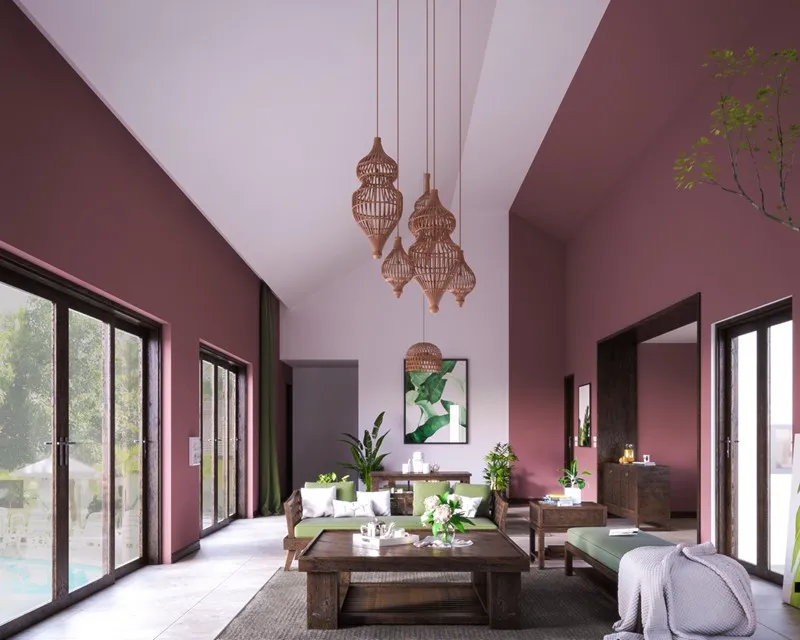 Bí quyết trang trí phòng khách màu hồng khiến vạn người mê - Ảnh 6.