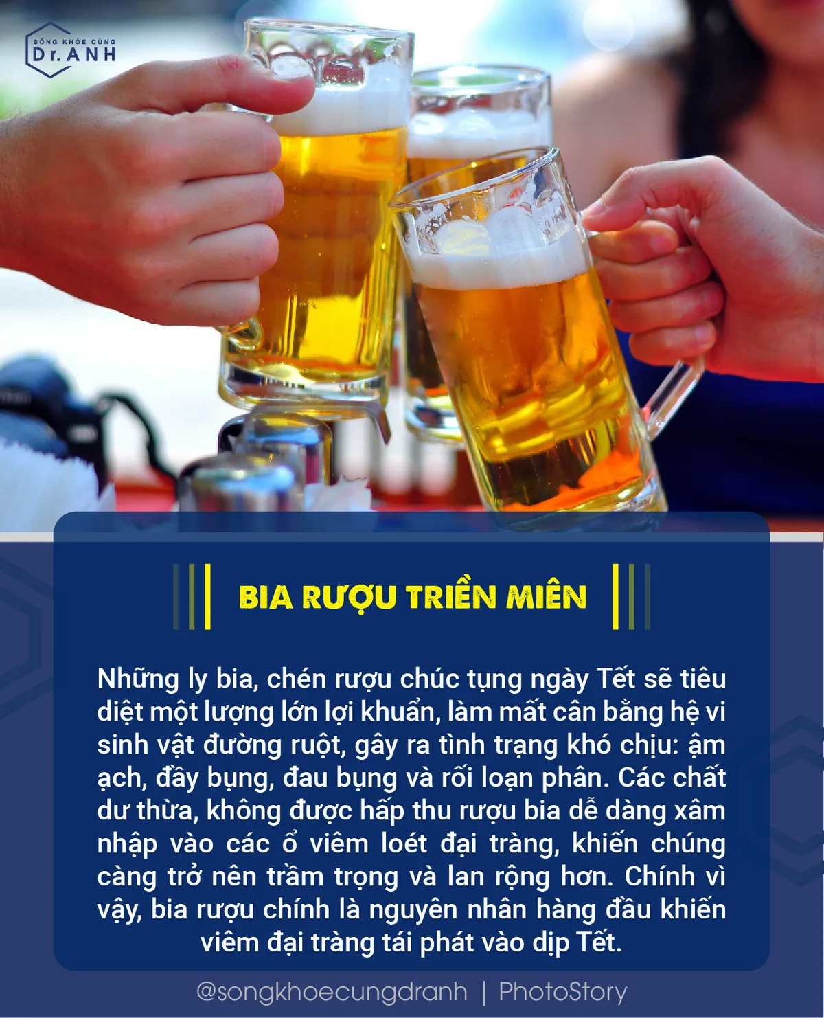4 thủ phạm” hàng đầu khiến viêm đại tràng tái phát dịp Tết - Ảnh 2. 4 thủ phạm” hàng đầu khiến viêm đại tràng tái phát dịp Tết - Ảnh 2.