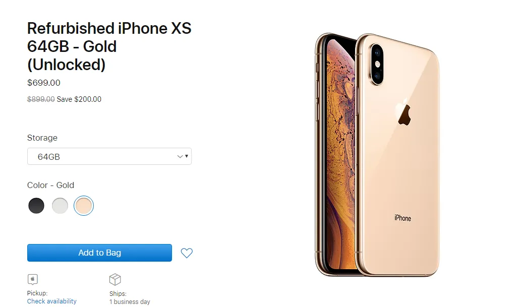 Apple bán iPhone XS/XS Max tân trang với giá không thể rẻ hơn - Ảnh 1.