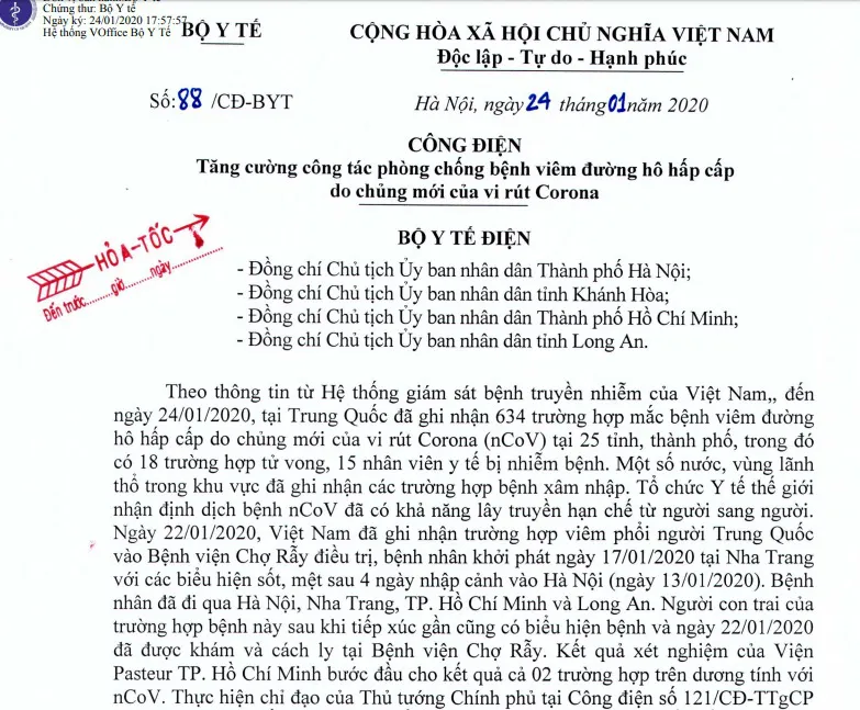 Nóng: Yêu cầu 4 tỉnh tăng cường phòng chống dịch do virus corona - Ảnh 1. Nóng: Yêu cầu 4 tỉnh tăng cường phòng chống dịch do virus corona - Ảnh 1.