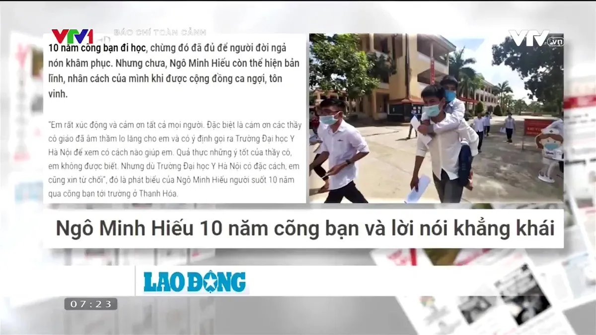 Nam sinh 10 năm cõng bạn từ chối đặc cách: Bài học về lòng tự trọng - Ảnh 2.