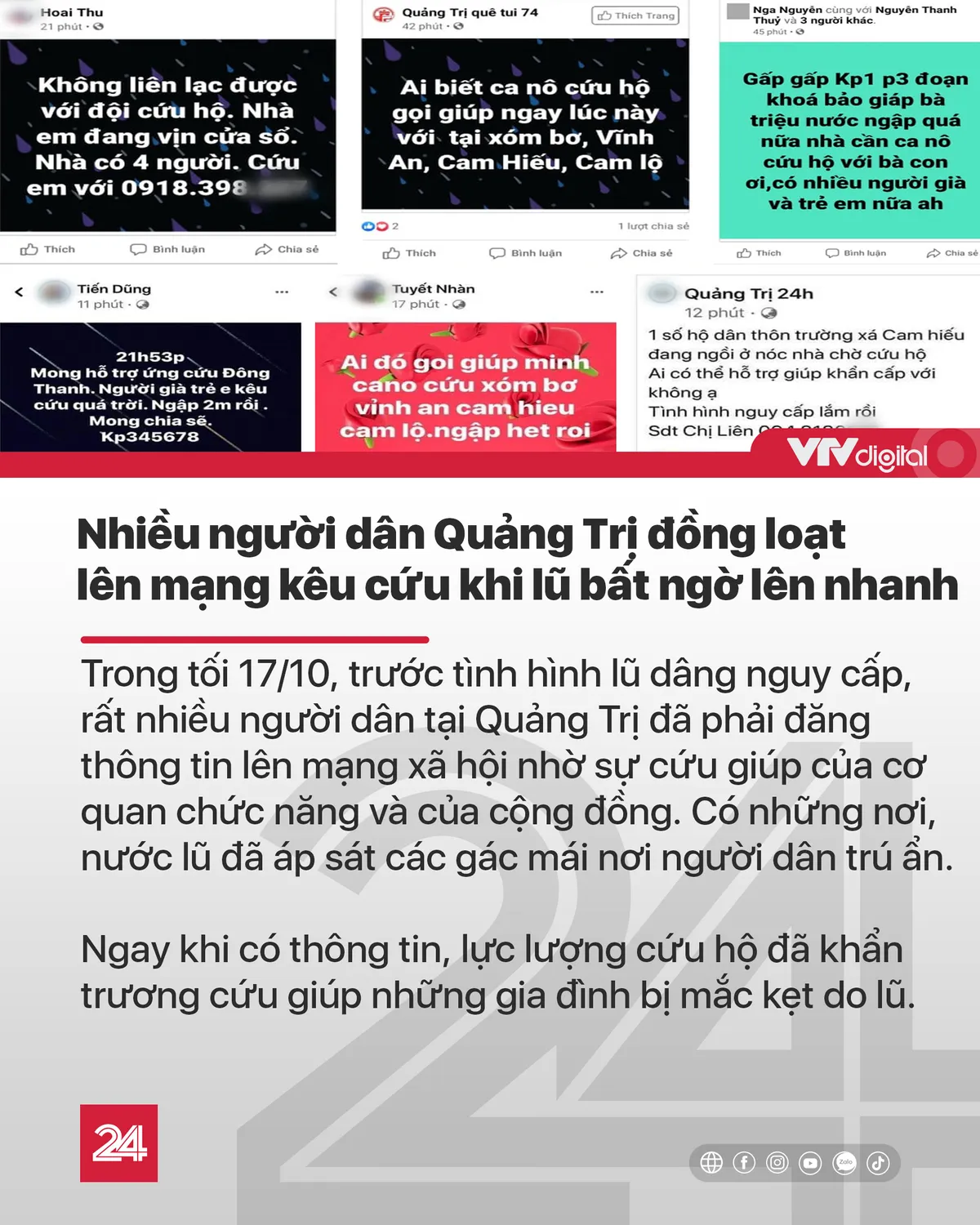 Tin nóng đầu ngày (18/10): Lũ ở Quảng Trị lên cao lịch sử, nhiều chiến sĩ bị vùi lấp vì sạt lở - Ảnh 4.