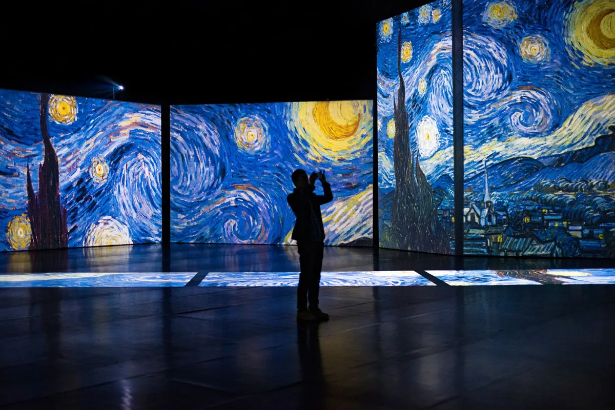 “Đắm mình” trong nghệ thuật tại triển lãm điện tử Van Gogh - Ảnh 1.