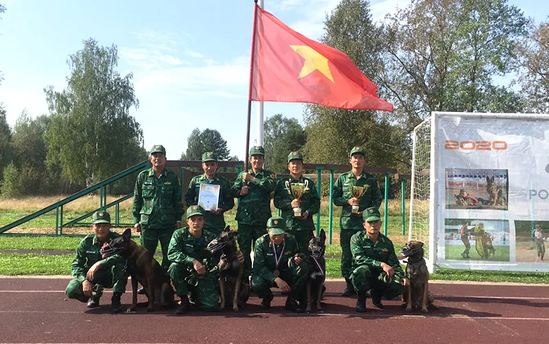 Hành trình chinh phục Army Games 2020 của đội HLV và chó nghiệp vụ Việt Nam - Ảnh 3.