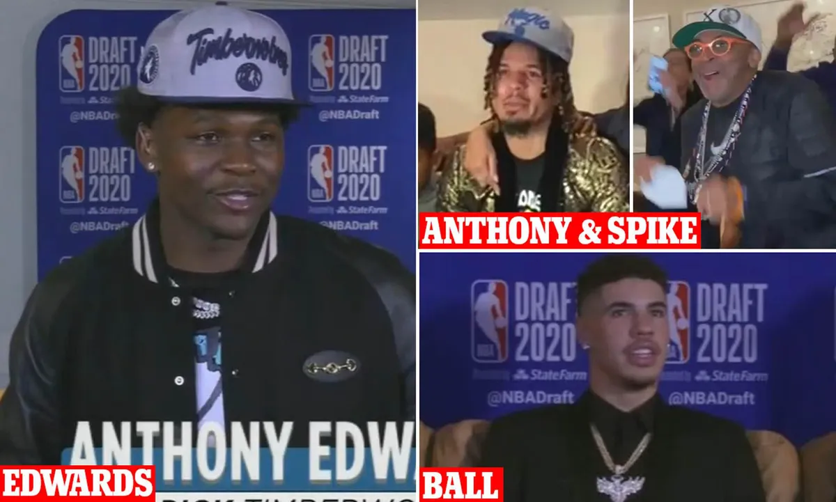Anthony Edwards là cầu thủ được chọn đầu tiên tại NBA Draft 2020 - Ảnh 1. Anthony Edwards là cầu thủ được chọn đầu tiên tại NBA Draft 2020 - Ảnh 1.