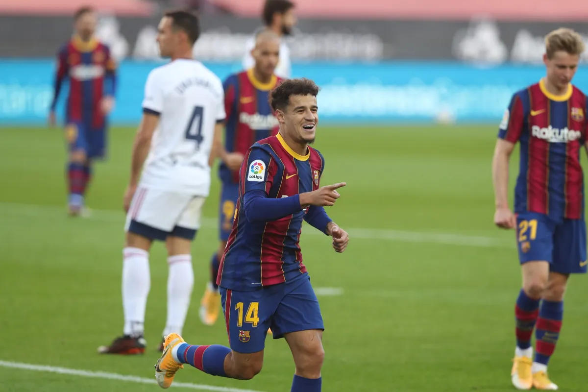 Barcelona 4-0 Osasuna: Bộ đôi Griezmann - Messi tỏa sáng! - Ảnh 2.