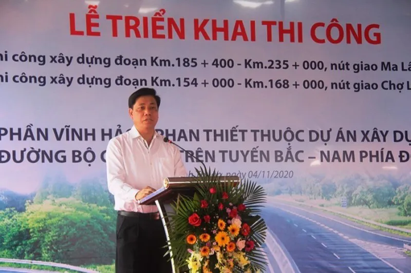 Tiếp tục thi công 2 gói thầu đoạn cao tốc Vĩnh Hảo - Phan Thiết - Ảnh 1.