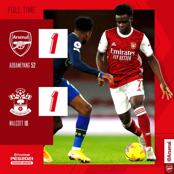 Arsenal 1-1 Southampton: Aubameyang ghi bàn, Pháo thủ ngắt mạch thất bại - Ảnh 4.