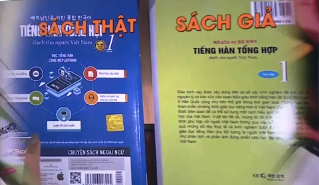 Sách lậu được dùng công khai ở nhiều trung tâm ngoại ngữ - Ảnh 1.