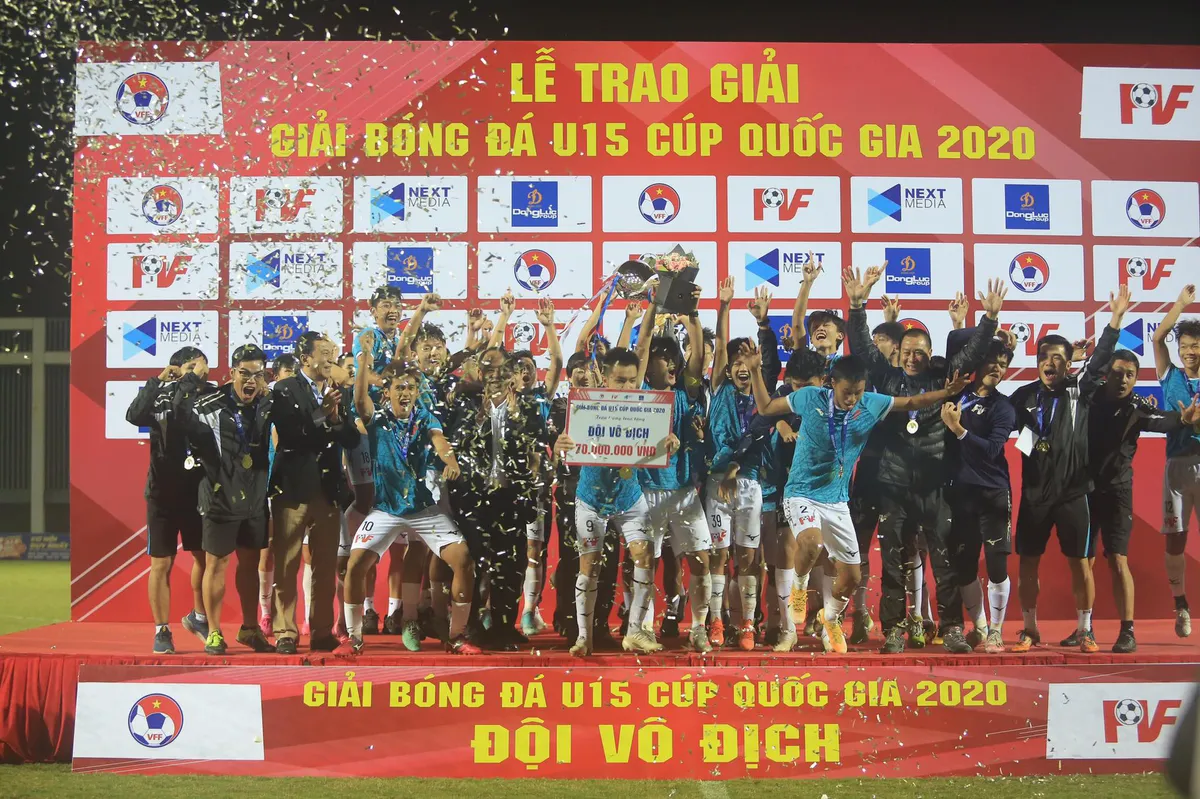 PVF vô địch VCK U15 Cúp Quốc gia 2020 - Ảnh 2. PVF vô địch VCK U15 Cúp Quốc gia 2020 - Ảnh 2.