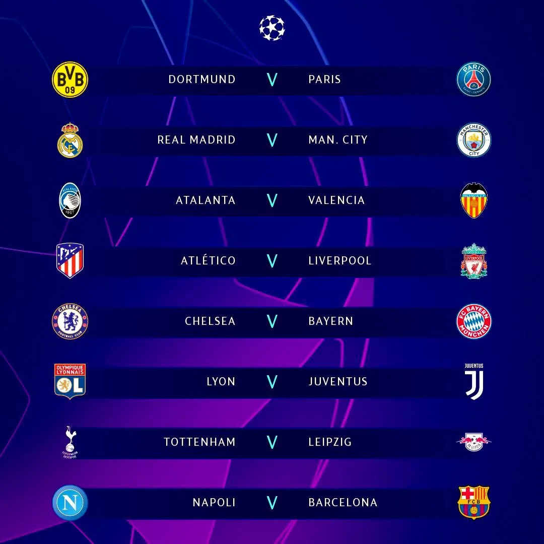 Lịch thi đấu vòng 1/8 Champions League 2019-2020: Tâm điểm Atletico – Liverpool, Real – Man City, Chelsea – Bayern Munich - Ảnh 1.