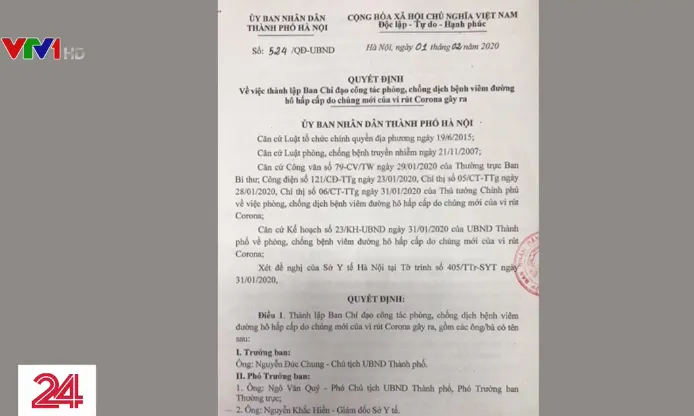 Hà Nội thành lập Ban chỉ đạo công tác phòng, chống dịch bệnh 2019-nCOV - Ảnh 1.