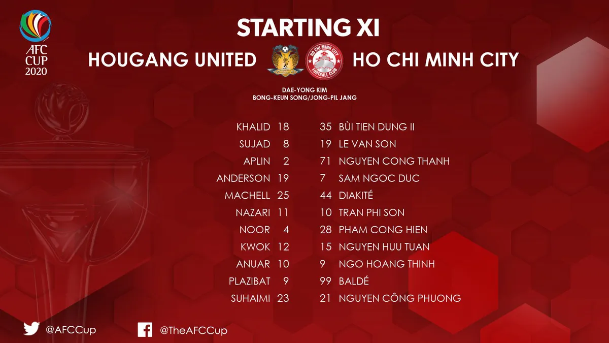 Hougang United 2-3 CLB TP Hồ Chí Minh: 3 điểm trọn vẹn - Ảnh 2. Hougang United 2-3 CLB TP Hồ Chí Minh: 3 điểm trọn vẹn - Ảnh 2.