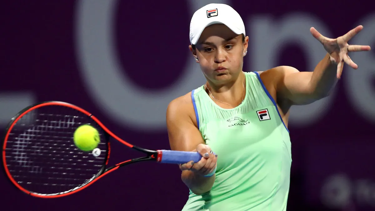 Ashleigh Barty vào vòng 3 giải quần vợt Doha mở rộng - Ảnh 1. Ashleigh Barty vào vòng 3 giải quần vợt Doha mở rộng - Ảnh 1.
