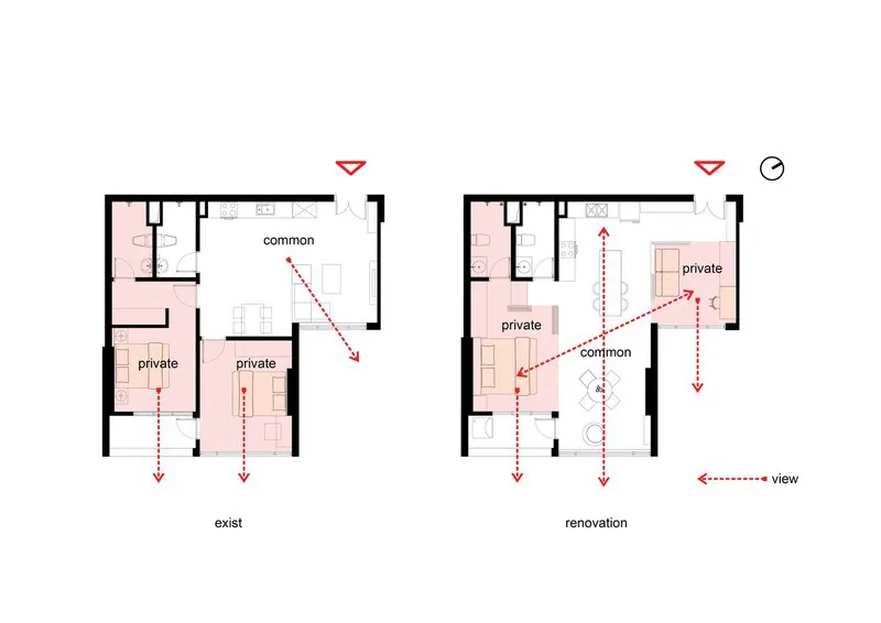 Cải tạo căn hộ 78m2 thành không gian sống linh hoạt - Ảnh 1.