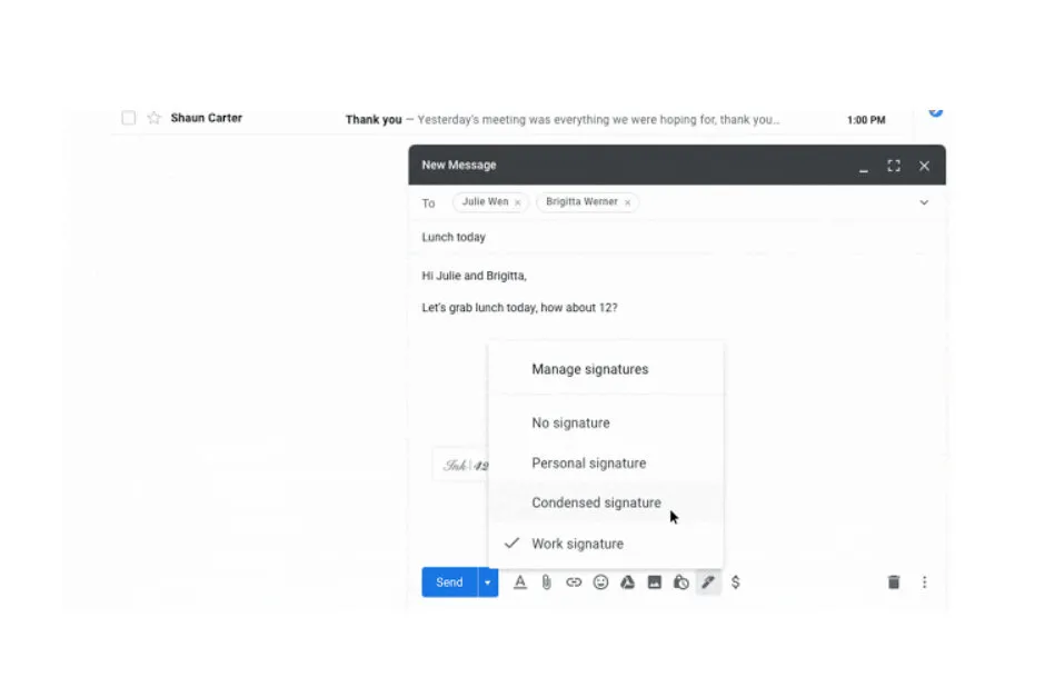 Gmail hỗ trợ tạo và sử dụng nhiều chữ ký trên email - Ảnh 1.
