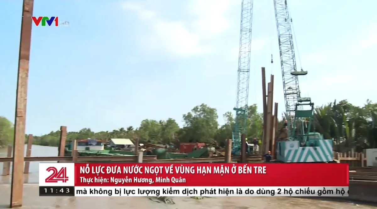 Nỗ lực đưa nước ngọt về giải cứu vùng hạn mặn ở Bến Tre - Ảnh 2.