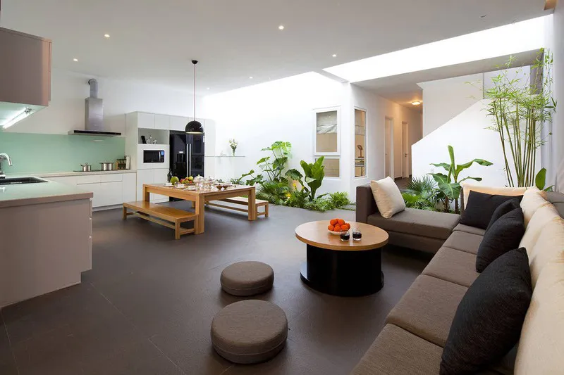 Nhà phố đơn giản, tiết kiệm chi phí dành cho gia đình trẻ - Ảnh 3.