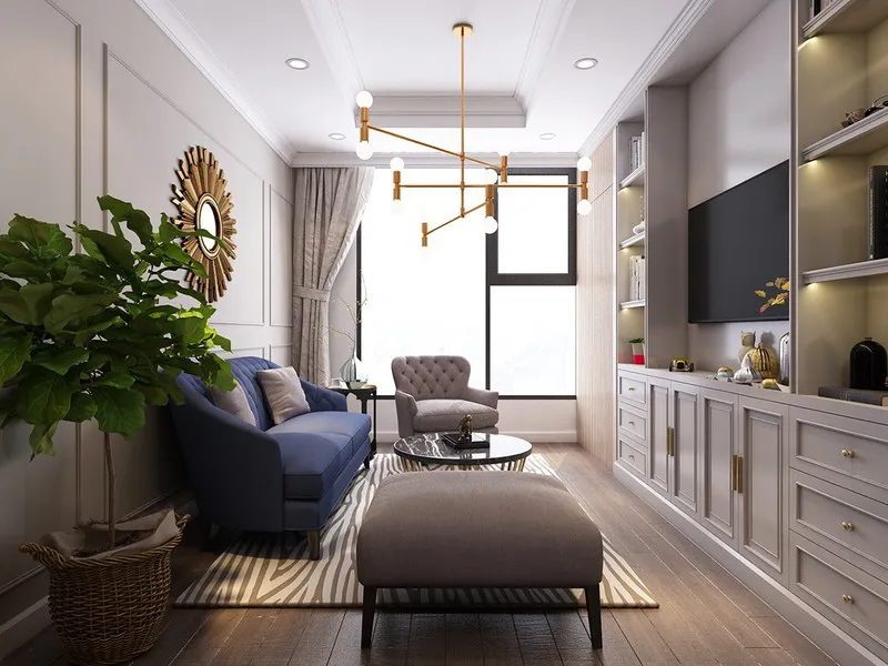 Mục sở thị căn hộ 30m2 mang phong cách tân cổ điển sang trọng - Ảnh 1.