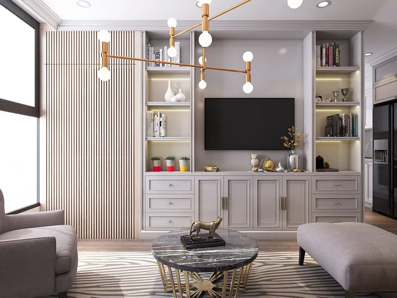 Mục sở thị căn hộ 30m2 mang phong cách tân cổ điển sang trọng - Ảnh 2.