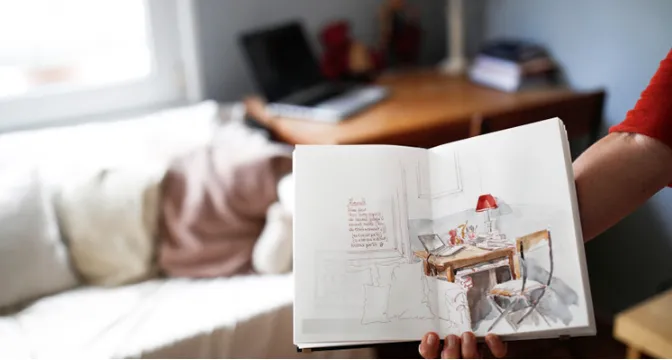 Vẽ mọi thứ trong nhà trong lúc cách ly xã hội - Ảnh 1. Vẽ mọi thứ trong nhà trong lúc cách ly xã hội - Ảnh 1.
