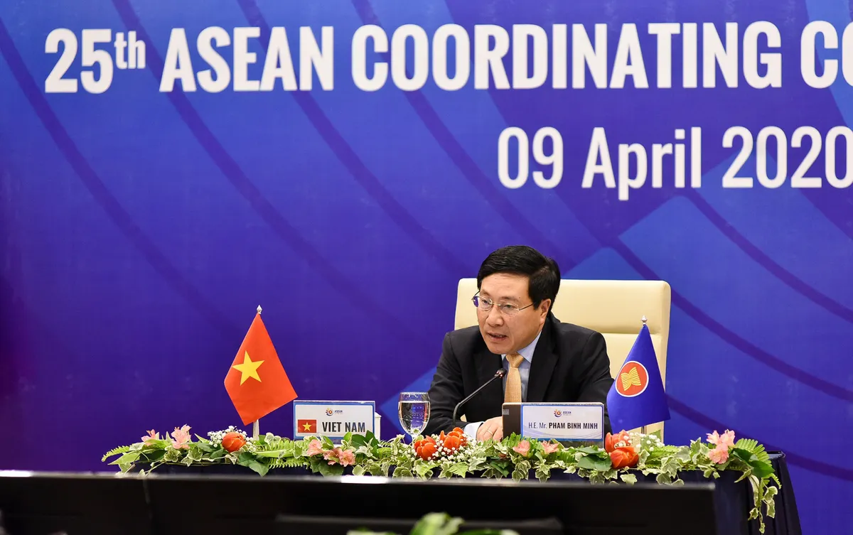 Hội đồng điều phối ASEAN lần đầu tiên họp trực tuyến - Ảnh 2.